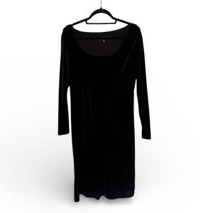 Jones New York Black Long Sleeve Dress